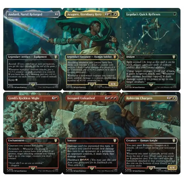 Magic the Gathering - Coffret Scénique - Le Seigneur des Anneaux - Chroniques de la Terre du Milieu - Aragorn at Helm's Deep en Anglais - Neuf scellé