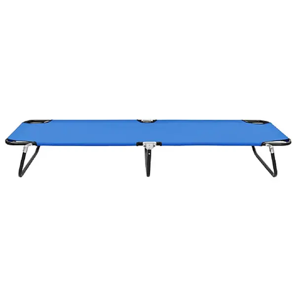 Helloshop26 Transat pliant en acier - Bleu