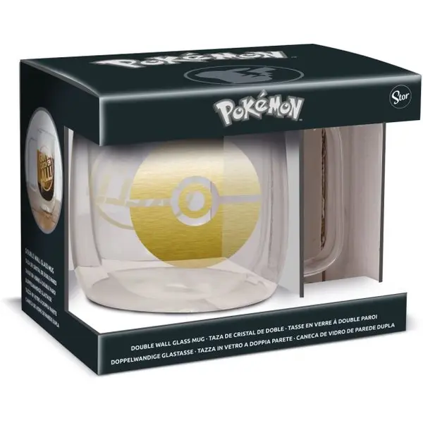 STOR - TASSE EN VERRE À DOUBLE PAROI - POKÉMON - NEUF