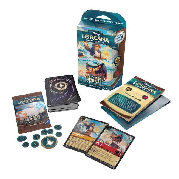 Disney Lorcana - La Mer Azurite - Deck de Démarrage en Français - Neuf