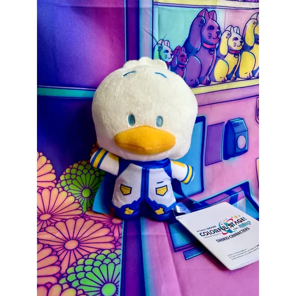 Porte-clés En Peluche - Project Sekai Colorful Stage ft. Hatsune Miku x Sanrio - Pekkle x Kaito - Sega - 15cm
