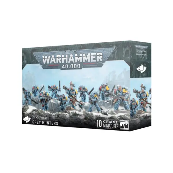 W40K - Space Marines - Space Wolves - GREY HUNTERS / CHASSEURS GRIS (53-21)