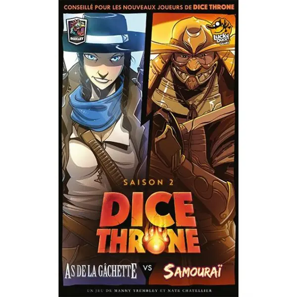Dice Throne S2 - As de la gâchette vs Samouraï
