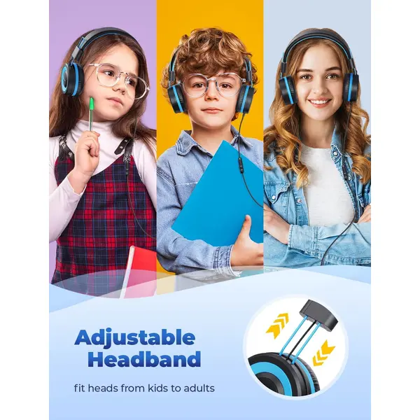 Casque audio filaire microphone IC-HS14 - iclever - pour Enfant - Neuf