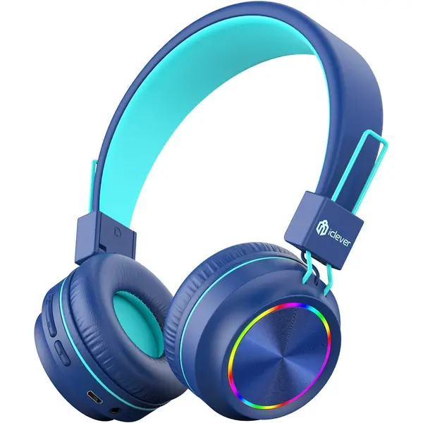 Casque audio microphone Bluetooth RGB BTH03 - iclever - pour Enfant - Neuf