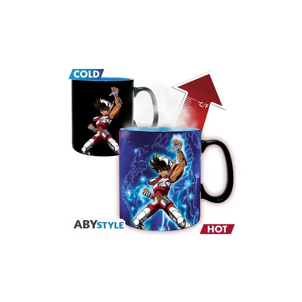 SAINT SEIYA - Mug Heat Change - 460 ml - Pégase vs Pope