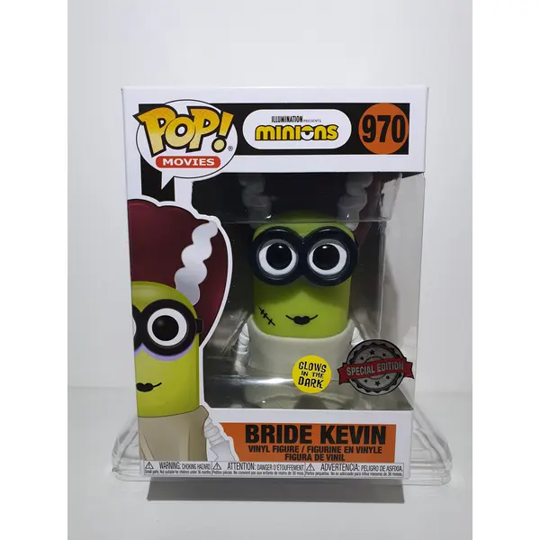FUNKO POP 970 - LES MINIONS - BRIDE KEVIN - SPECIAL EDITION - GLOWS IN THE DARK - NEUF