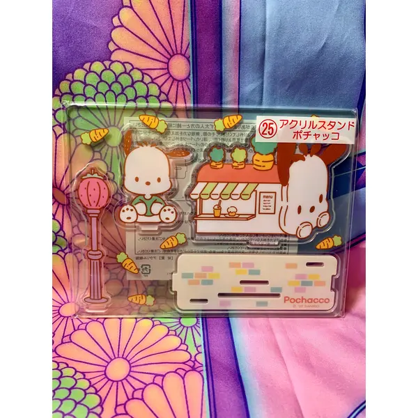 Support Acrylique / Acrylic Stand Pochacco - Ichiban Kuji 25 - Sanrio Smiles 17x13cm - Neuf