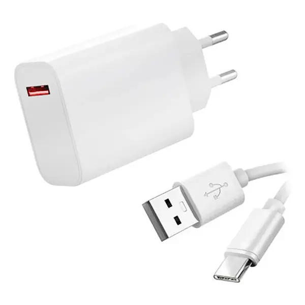 Visiodirect / Chargeur USB2 33W + Type C - Blanc