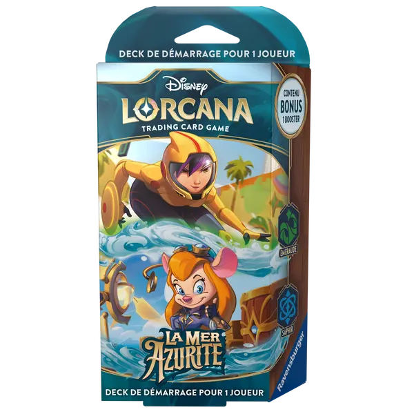 Disney Lorcana - La Mer Azurite - Deck de Démarrage en Français - Neuf