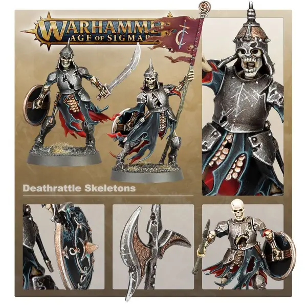 Warhammer Age of Sigmar - Soulblight Gravelords - Deathrattle Skeletons - Neuf