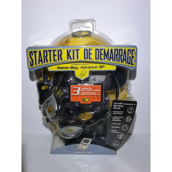 STARTER KIT DE DEMARRAGE MADCATZ - POUR GAME BOY ADVANCE SP - NEUF SOUS BLISTER