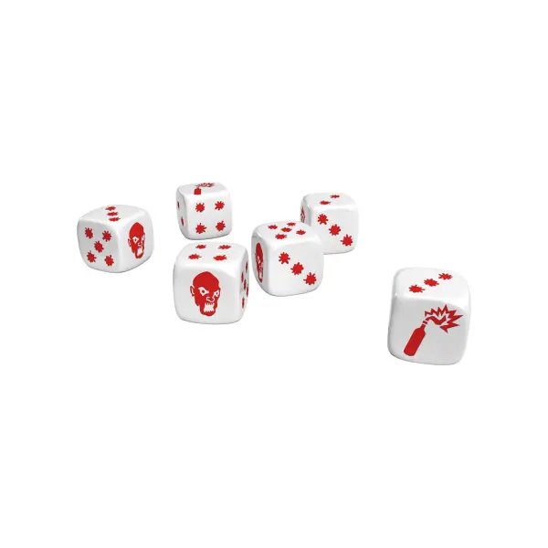 ZOMBICIDE : DÉS SPÉCIAUX NOIRS ET BLANCS