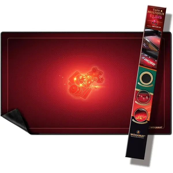 Tapis de jeu - Wogamat - Rubis (60 x 100 cm)