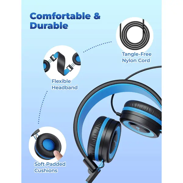 Casque audio filaire microphone IC-HS14 - iclever - pour Enfant - Neuf