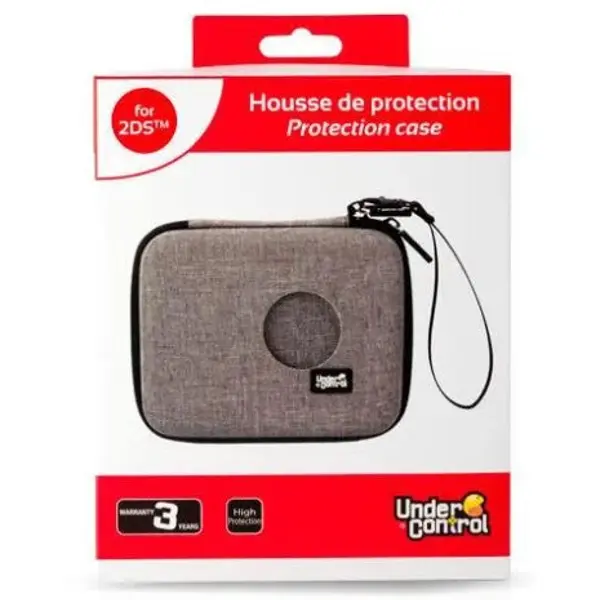 Housse de Protection Rigide Noire et Grise pour Nintendo 2DS - Under Control - Neuf