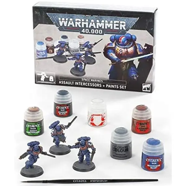 Warhammer 40,000 - Space Marines - Set Intercessors d'Assaut + Peinture - Neuf sous blister